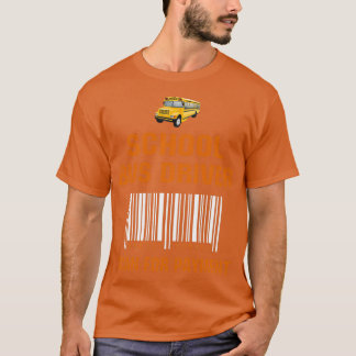 スクールバスドライバー職業スキャン支払いファンン Tシャツ