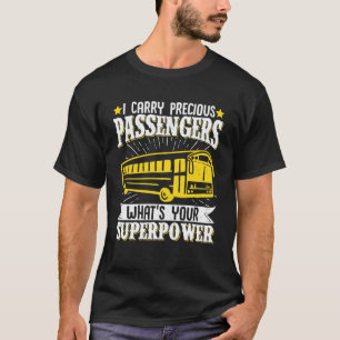 スクールバスドライバー運ヴィンテージIの大切乗客 Tシャツ