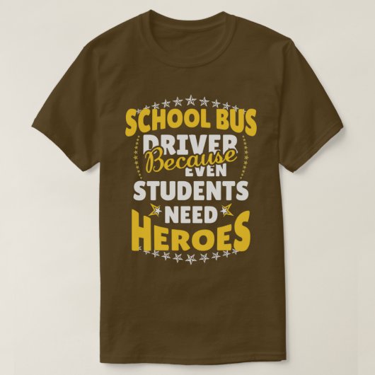 スクールバスドライバー60 Tシャツ (デザイン正面)