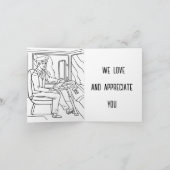 スクールバスドライバー サンキューカード (内部)