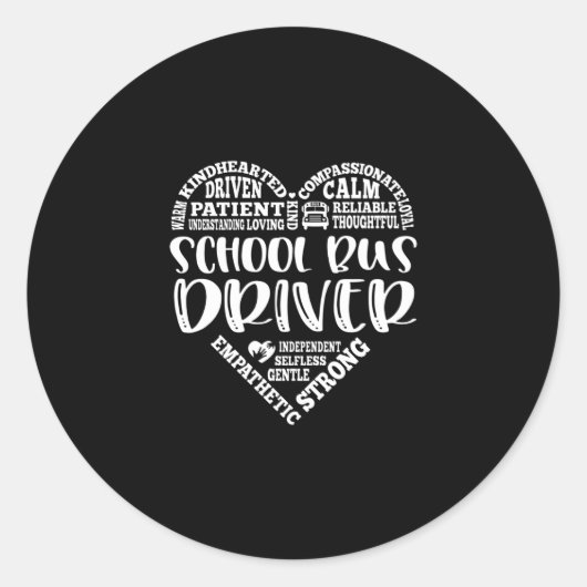 スクールバスドライバー、スクールバスドライバー ラウンドシール (正面)