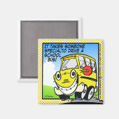 スクールバスドライバー マグネット (正面/裏面)