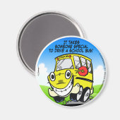 スクールバスドライバー マグネット (正面/裏面)