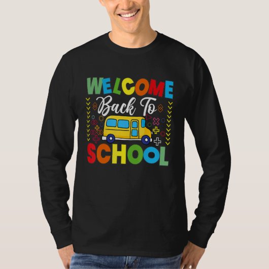 スクールバスドライバー メンズ 学校へ戻ろうTシャツ Tシャツ (正面)