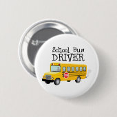 スクールバスドライバー 缶バッジ (正面&裏面)