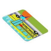 スクールバスフレキシマグネットのキャッチのカスタマイズ マグネット (右側)