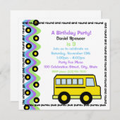 スクールバスホイール 招待状 (正面/裏面)