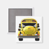 スクールバスマパーソナライズされたグネット マグネット (正面/裏面)