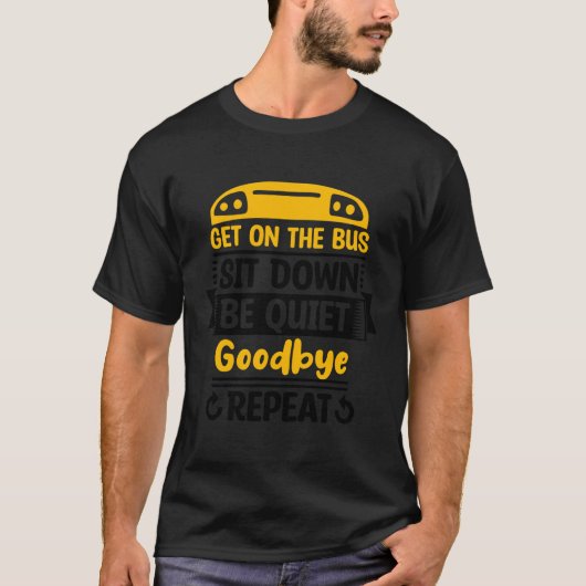 スクールバスモニターバス助手付き添い人学生Deli Tシャツ (正面)