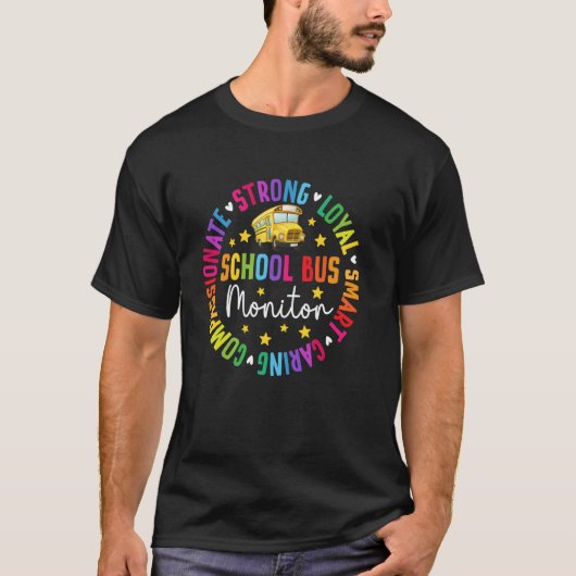 スクールバスモニター感謝の輪 スクールバスモニター Tシャツ (正面)