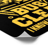 スクールバス保の運転私のバスはクリーンどこで知っている ポスター (角)