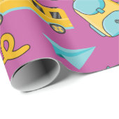 スクールバス初日：シームレスラッピング紙 ラッピングペーパー (ロールコーナー)