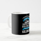 スクールバス又はコーチデザイン用バスドライバ コーヒーマグカップ (正面左)