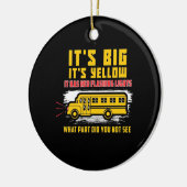 スクールバス大きい セラミックオーナメント (左)