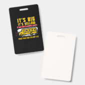 スクールバス大きい バッジ (正面＆裏面)