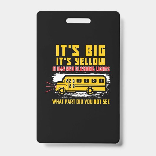 スクールバス大きい バッジ (正面)