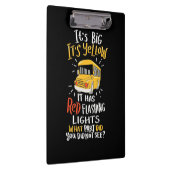 スクールバス大きくて黄色い クリップボード (右)