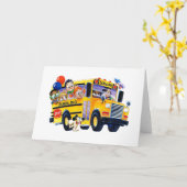 スクールバス子供用カード カード (黄色い花)