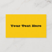 スクールバス安全黄色の秋の秋無地の色 名刺 (裏面)