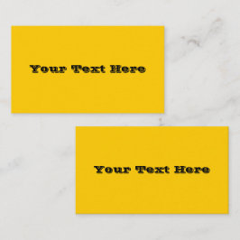 スクールバス安全黄色の秋の秋無地の色 名刺