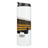 スクールバス漫画イラストレーション タンブラー (回転右)