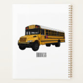 スクールバス漫画イラストレーション プランナー手帳 (裏面)
