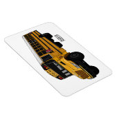 スクールバス漫画イラストレーション マグネット (右側)