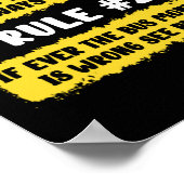 スクールバス監視規則 ポスター (角)