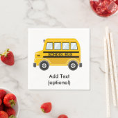 スクールバス紙ナプキンス スタンダードカクテルナプキン (インサイチュ)