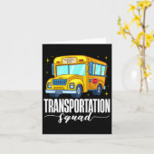 スクールバス輸送隊初日のお出迎え カード (黄色い花)