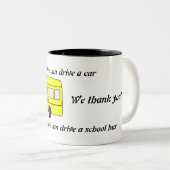 スクールバス運転マグ コーヒーマグカップ (正面右)