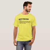 スクールバス運転手の定義Tシャツ Tシャツ (正面フル)