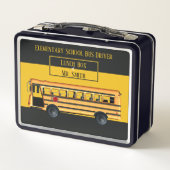 スクールバス運転手用金属弁当箱 メタルランチボックス (裏面)