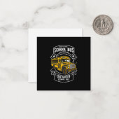 スクールバス運転手 配送専門 Tシャツ バス ノートカード (正面/裏面インサイチュ)