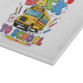 スクールバス運転手Tシャツ　初登校 カッティングボード (角)