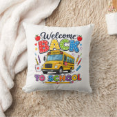 スクールバス運転手Tシャツ 初登校 クッション (ブランケット)
