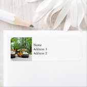 スクールバス2台 ラベル (インサイチュ)