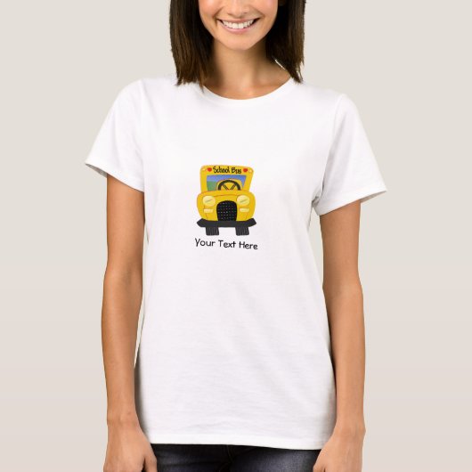 スクールバス2 (カスタマイズ可能な) Tシャツ (正面)