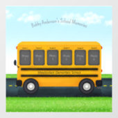 スクールバス6フォトフレームカスタムキッドの思い出 ウィンドウサイン (シート)