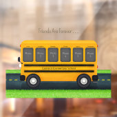 スクールバス6フォトフレームカスタム最高の友人 ウィンドウサイン (シート2)