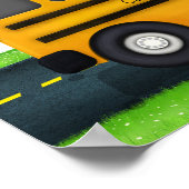 スクールバス6フォトフレームカスタム最高の友人 ポスター (角)