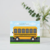 スクールバス6フォトフレームカスタム最高の友人 ポストカード (スタンド正面)
