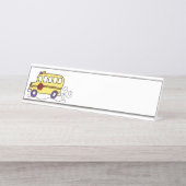 スクールバス デスクネームプレート (正面)