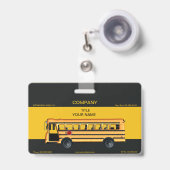 スクールバス バッジ (伸縮クリップ付き付き表面)