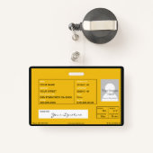 スクールバス バッジ (裏面リトラクタブル付き)