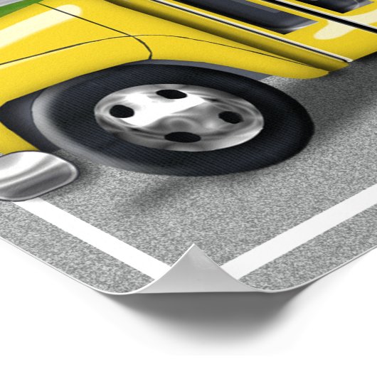 スクールバス ポスター (角)