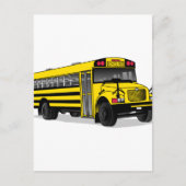 スクールバス ポストカード (正面)