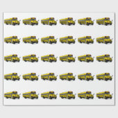 スクールバス ラッピングペーパー (フラット)