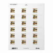 スクールバス ラベル (フルシート)