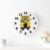 スクールバス ラージ壁時計 (ホーム)